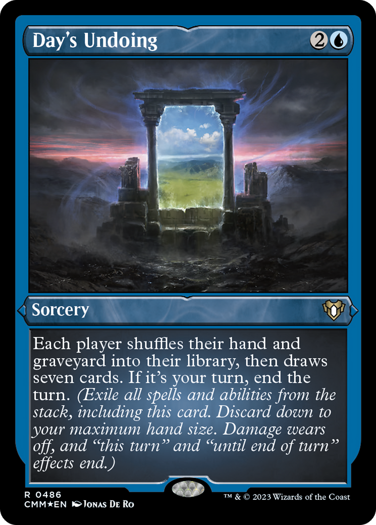 Day's Undoing (486) Etched Foil - Commander Masters