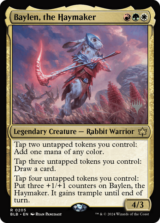 Baylen, the Haymaker (Promo Pack) [Bloomburrow Promos] Foil