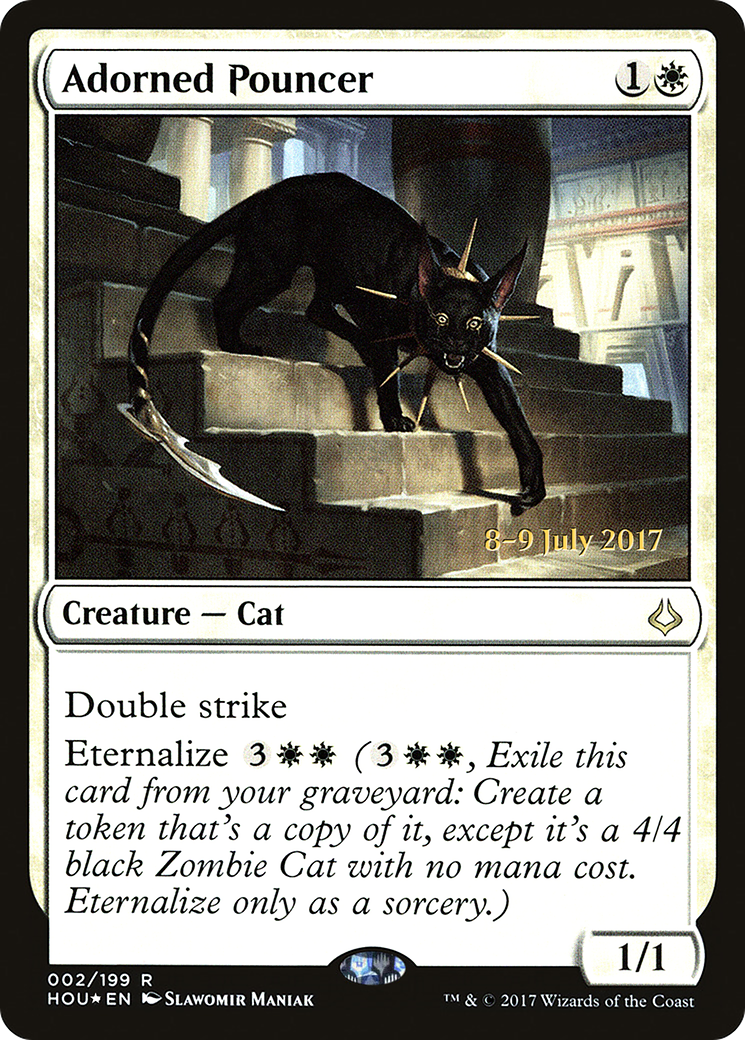 Adorned Pouncer [Hour of Devastation Prerelease Promos] | Silver Goblin