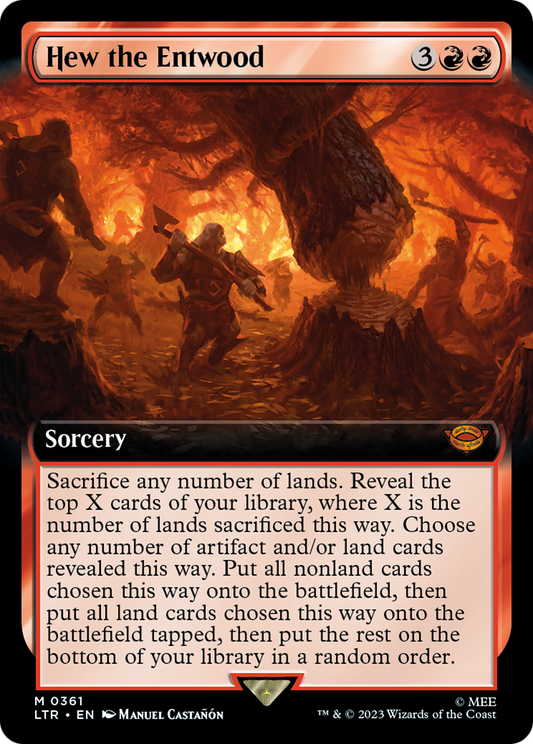 Hew the Entwood (Extended Art) [The Lord of the Rings: Tales of Middle-Earth] Foil
