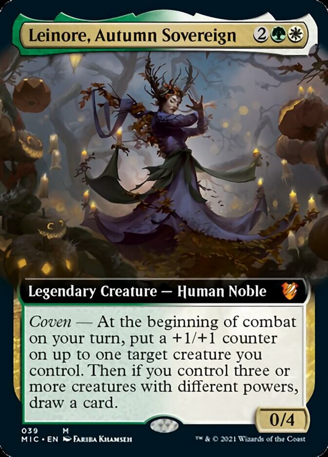 Leinore, Autumn Sovereign (Extended Art) [Innistrad: Midnight Hunt Commander] | Silver Goblin