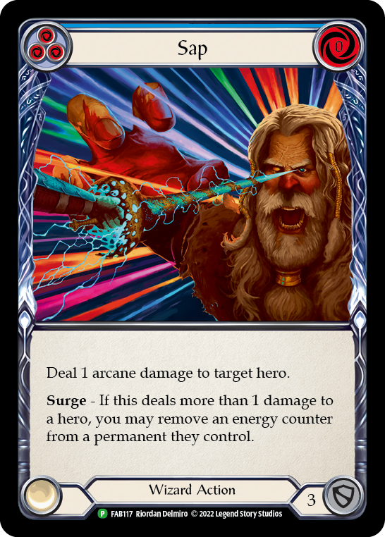 Sap (Blue) [FAB117] (Promo)  Rainbow Foil | Silver Goblin