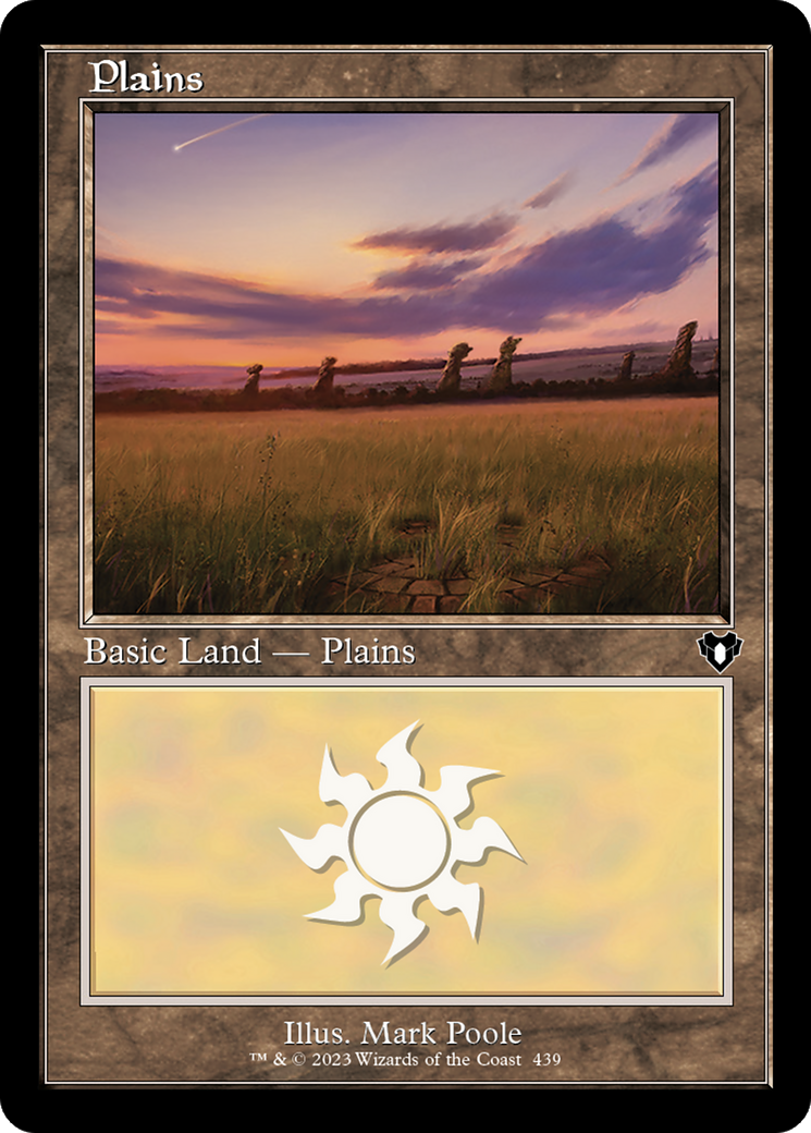 Plains (439) (Retro) [Commander Masters] Foil