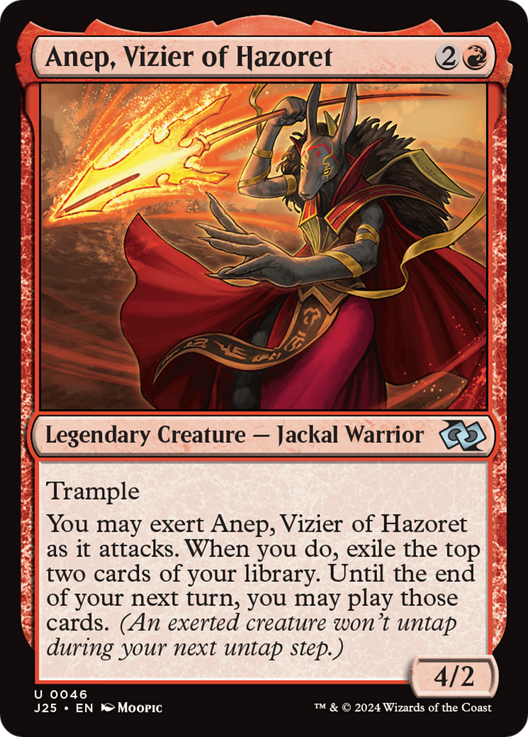 Anep, Vizier of Hazoret (Anime) [Foundations Jumpstart] | Silver Goblin