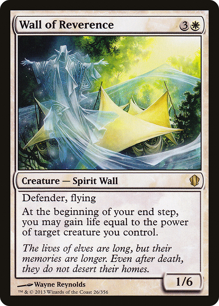 Wall of Reverence [Commander 2013] | Silver Goblin