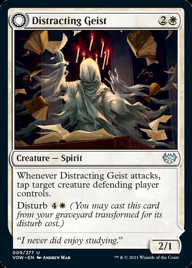 Distracting Geist // Clever Distraction [Innistrad: Crimson Vow] Foil