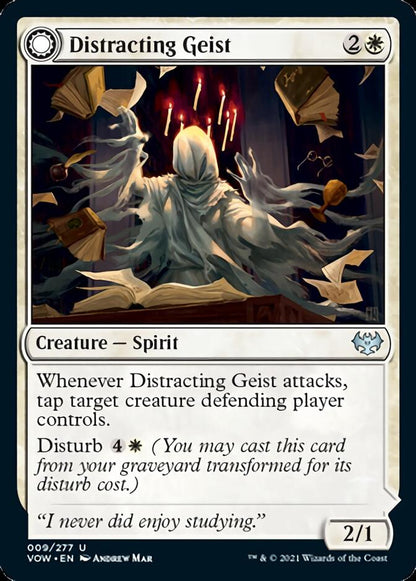 Distracting Geist // Clever Distraction [Innistrad: Crimson Vow] Foil