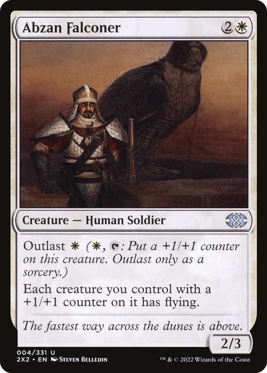 Abzan Falconer [Double Masters 2022] Foil