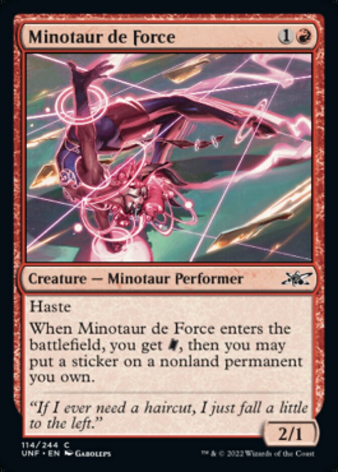 Minotaur de Force [Unfinity] | Silver Goblin