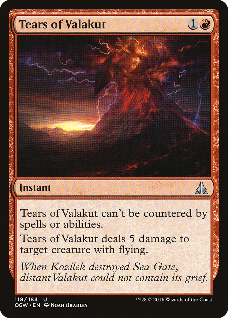 Tears of Valakut (118) Foil - Oath of the Gatewatch