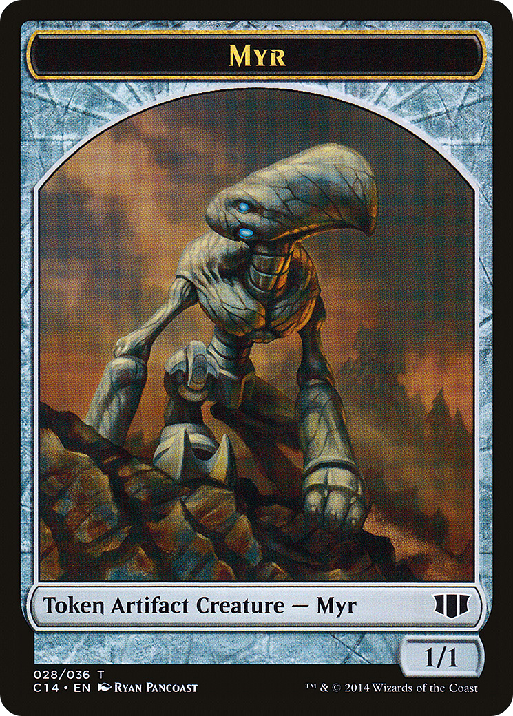 Myr // Pentavite Double-Sided Token [Commander 2014 Tokens] | Silver Goblin