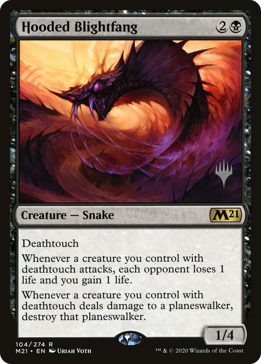 Hooded Blightfang (Promo Pack) [Core Set 2021 Promos] Foil