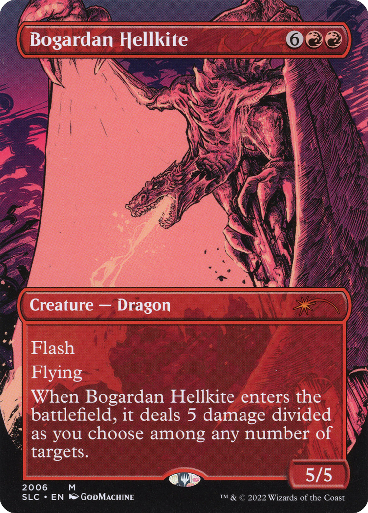Bogardan Hellkite (Borderless) [Secret Lair 30th Anniversary Countdown Kit] Foil