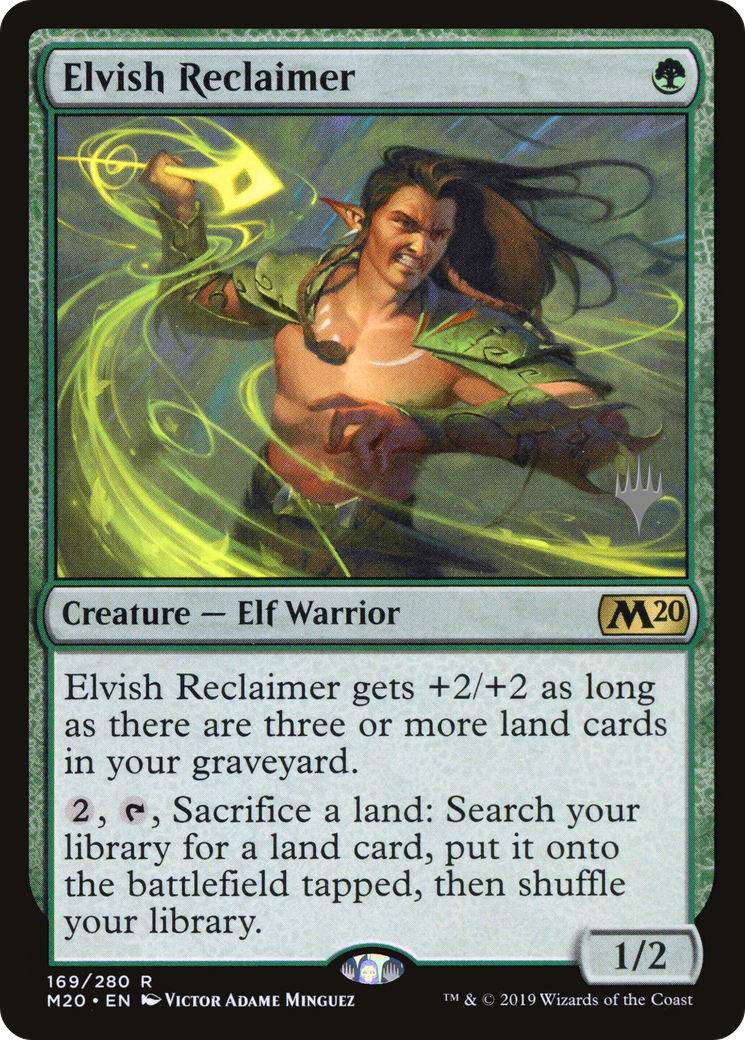 Elvish Reclaimer (Promo Pack) [Core Set 2020 Promos] Foil