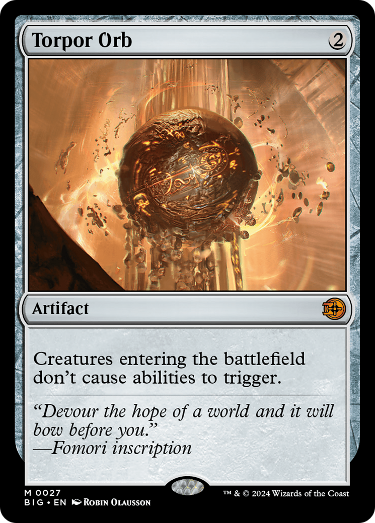 Torpor Orb [Outlaws of Thunder Junction: The Big Score] Foil