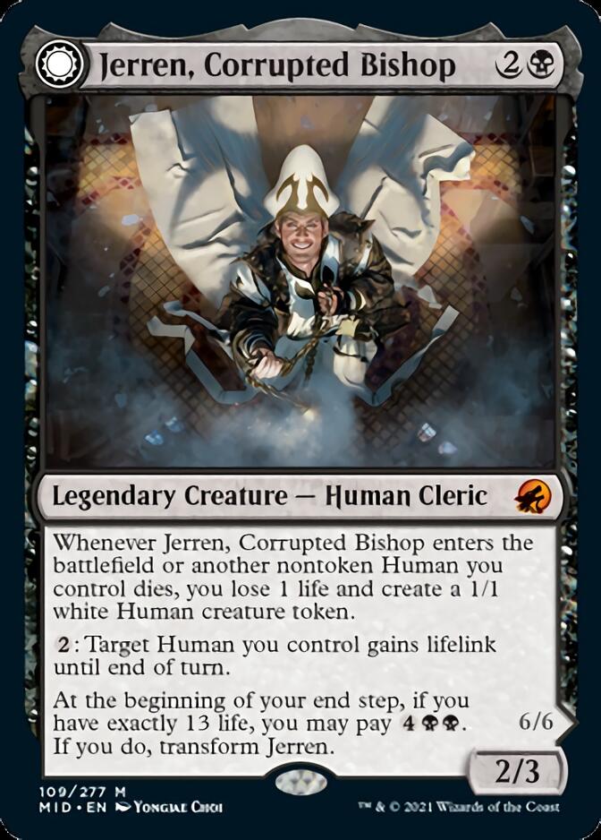 Jerren, Corrupted Bishop // Ormendahl, the Corrupted [Innistrad: Midnight Hunt] Foil