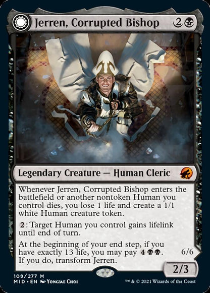 Jerren, Corrupted Bishop // Ormendahl, the Corrupted [Innistrad: Midnight Hunt] Foil