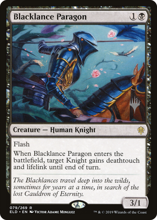 Blacklance Paragon (Promo Pack) [Throne of Eldraine Promos] Foil
