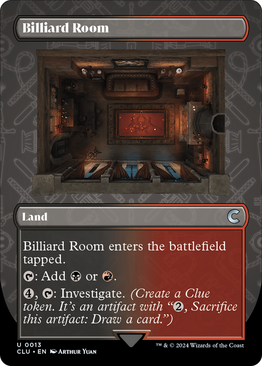 Billiard Room (Borderless) [Ravnica: Clue Edition]