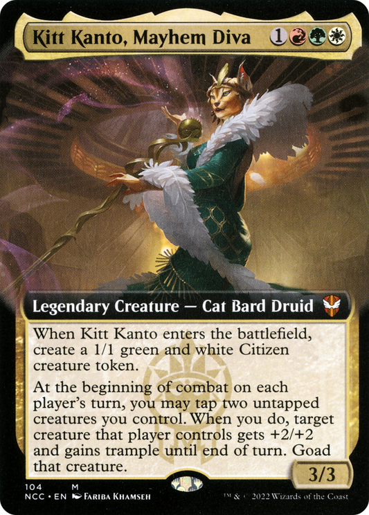 Kitt Kanto, Mayhem Diva (Extended Art) [Streets of New Capenna Commander] Foil