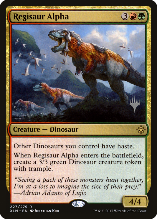Regisaur Alpha (Promo Pack) [Ixalan Promos] Foil