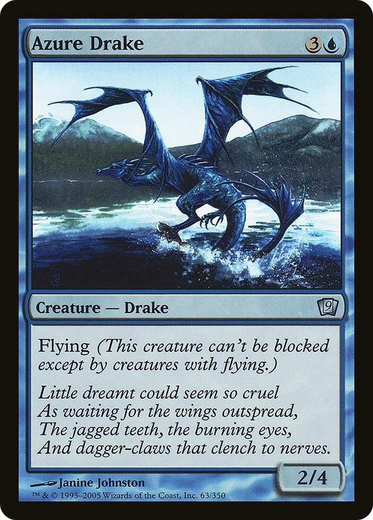 Azure Drake (63) Foil - Ninth Edition