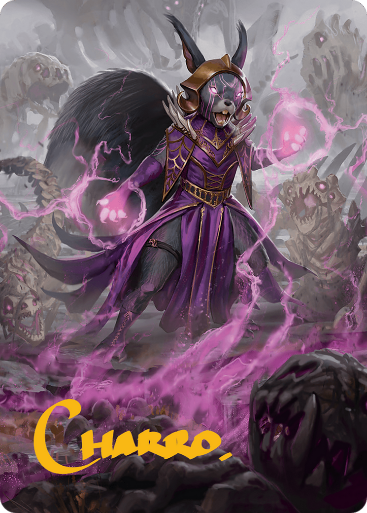 Liliana of the Dark Realms Art Card (Gold-Stamped Signature) [Bloomburrow Art Series] | Silver Goblin