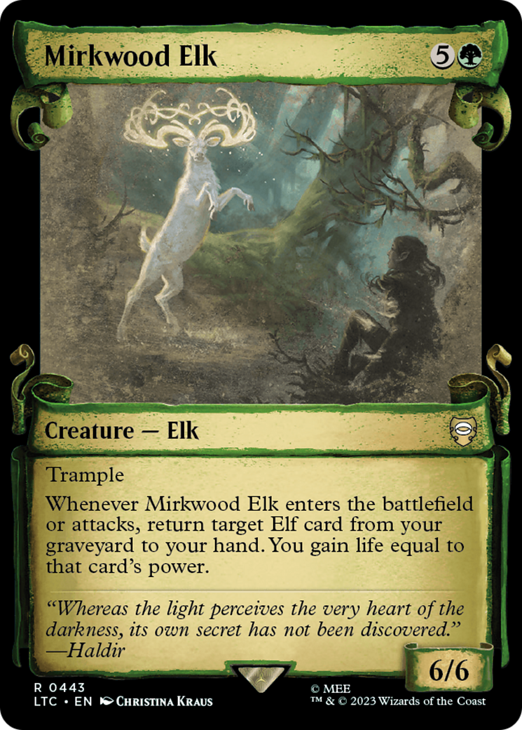 Mirkwood Elk (Showcase Scrolls) (Showcase) (443) Foil - Tales of Middle-earth Commander