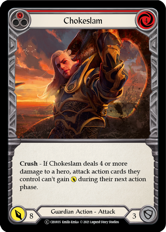 Chokeslam (Red) Unlimited Edition  (CRU035) - Crucible of War