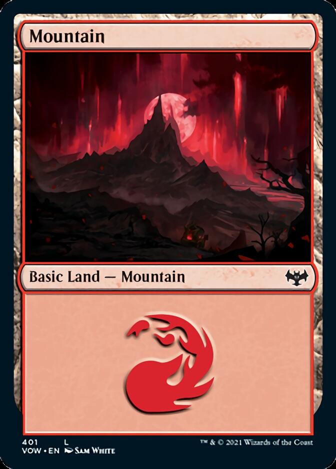 Mountain (401) [Innistrad: Crimson Vow] | Silver Goblin