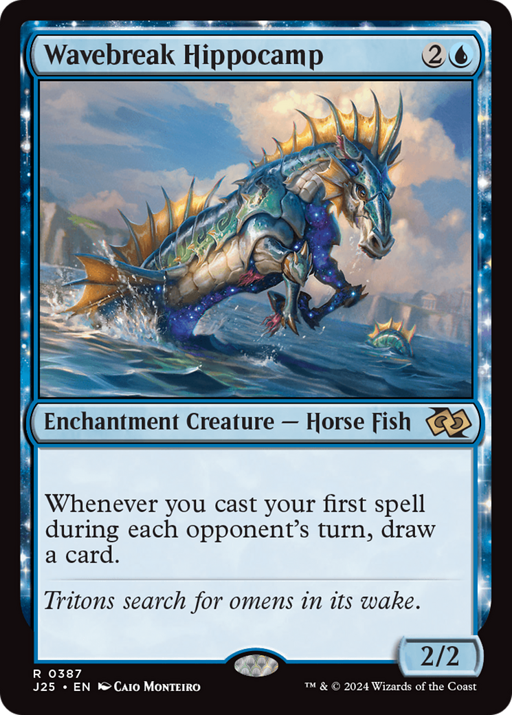 Wavebreak Hippocamp [Foundations Jumpstart] | Silver Goblin