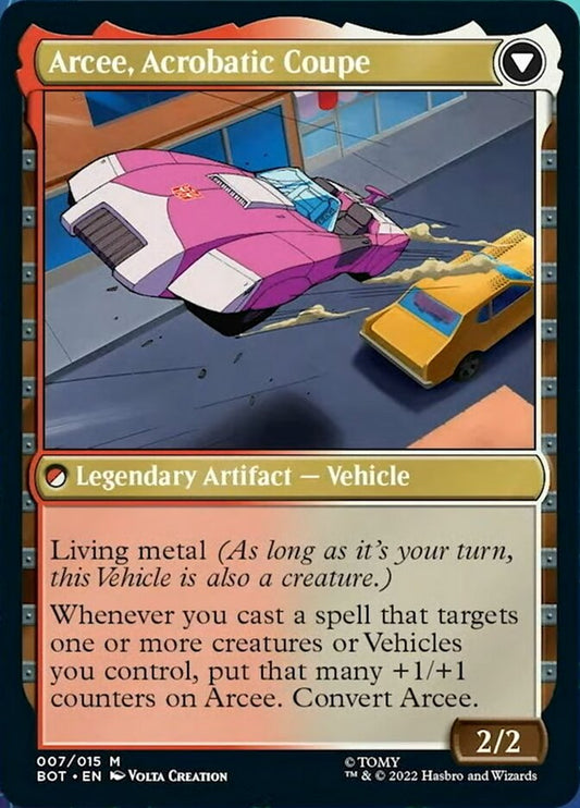 Arcee, Sharpshooter // Arcee, Acrobatic Coupe [Transformers] Foil