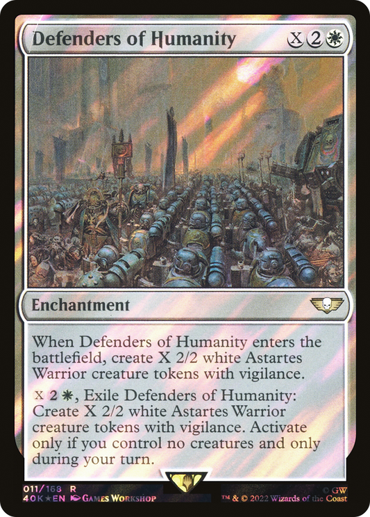 Defenders of Humanity (Surge Foil) [Warhammer 40,000]