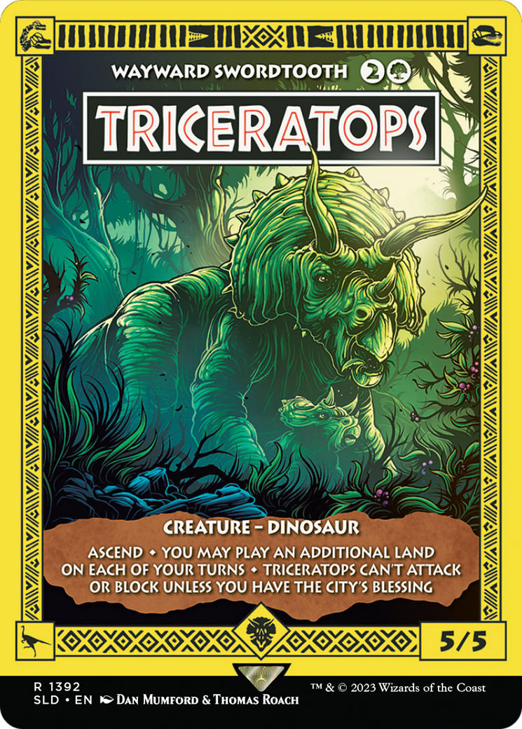 Triceratops - Wayward Swordtooth [Secret Lair Drop Series] | Silver Goblin