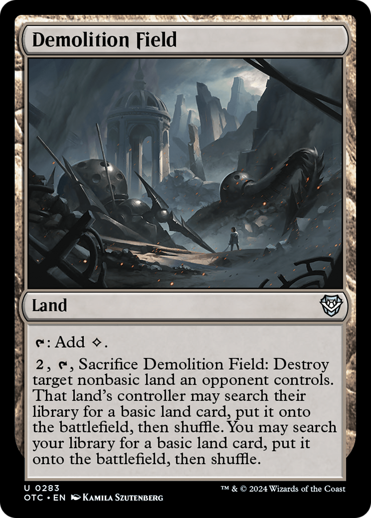 Demolition Field [Outlaws of Thunder Junction Commander] | Silver Goblin