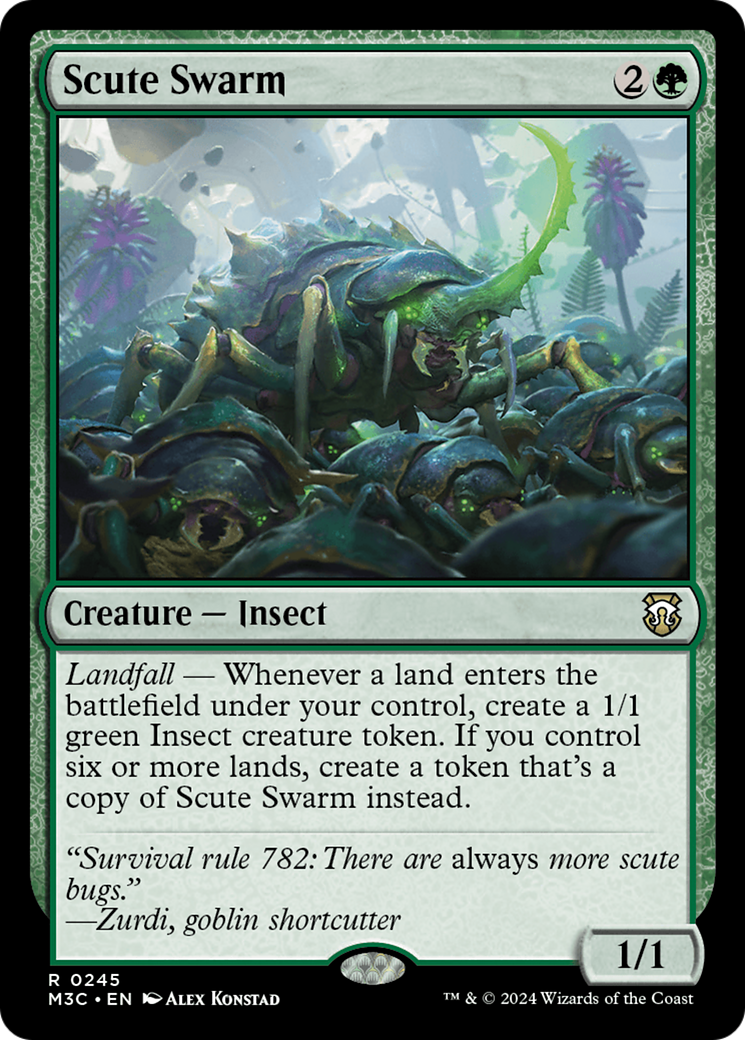 Scute Swarm (Ripple Foil) [Modern Horizons 3 Commander] | Silver Goblin