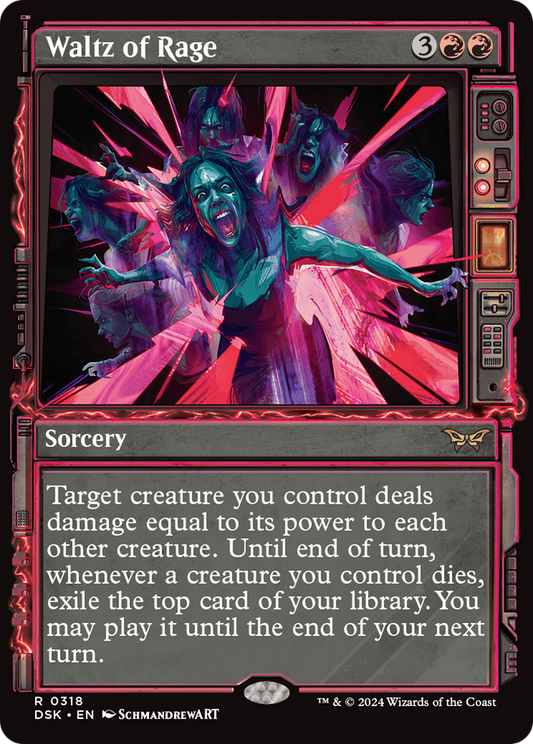 Waltz of Rage (Showcase) [Duskmourn: House of Horror] Foil