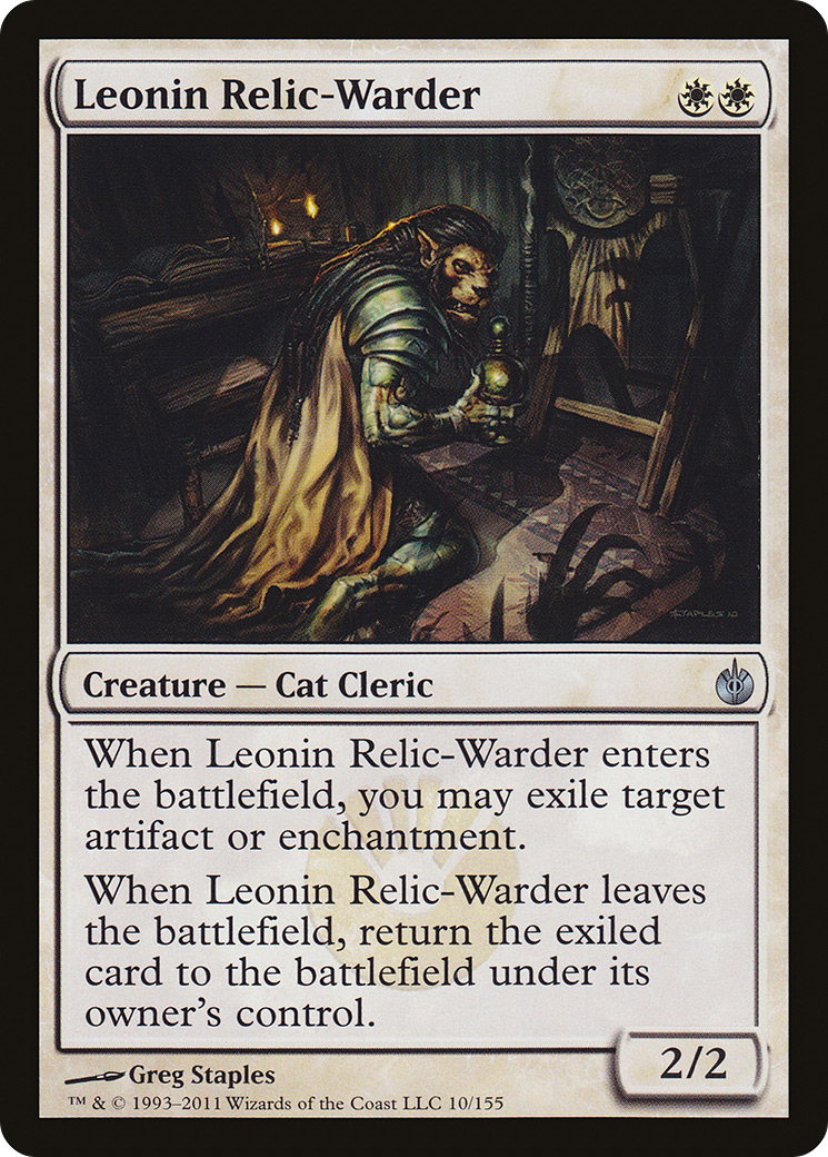 Leonin Relic-Warder (010) Foil - Mirrodin Besieged