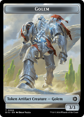 Golem // Plot Double-Sided Token [Outlaws of Thunder Junction: The Big Score Tokens] | Silver Goblin