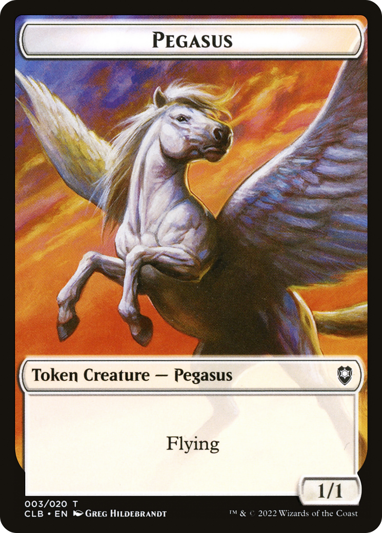 Pegasus Token [Commander Legends: Battle for Baldur's Gate Tokens] | Silver Goblin