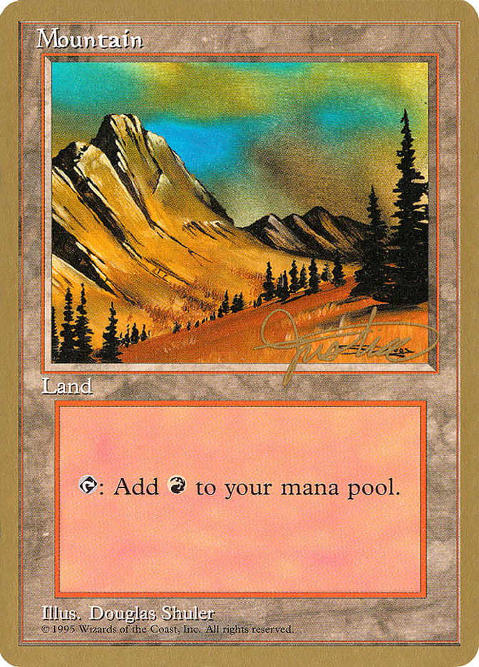 Mountain (mj375) (Mark Justice) [Pro Tour Collector Set] | Silver Goblin