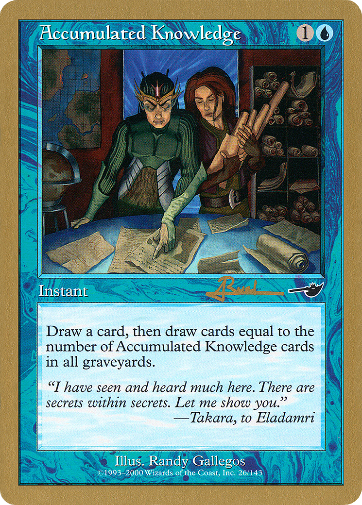 Accumulated Knowledge (Antoine Ruel) [World Championship Decks 2001] | Silver Goblin