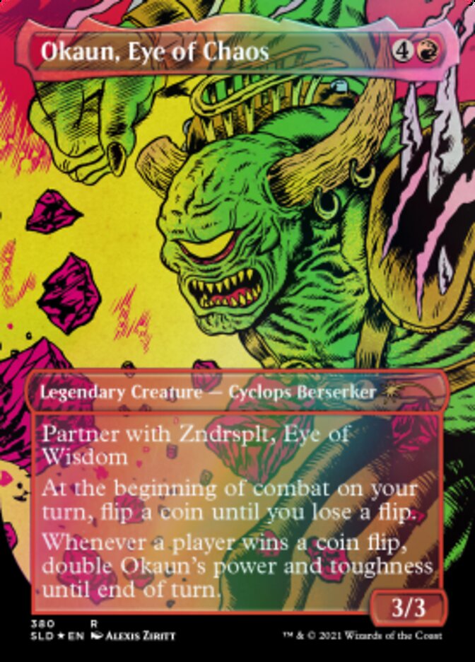 Okaun, Eye of Chaos // Okaun, Eye of Chaos (Borderless) [Secret Lair Drop Series] | Silver Goblin