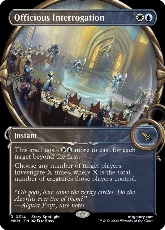 Officious Interrogation (Showcase) [Murders at Karlov Manor] Foil