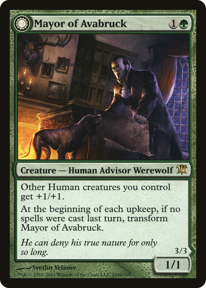 Mayor of Avabruck // Howlpack Alpha [Innistrad] Foil