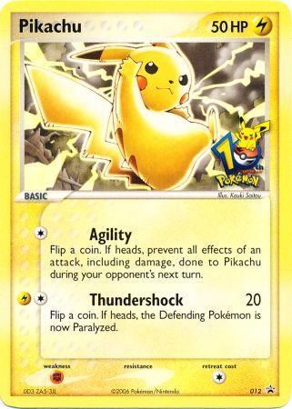 Pikachu (012) (10th Anniversary Promo) [Miscellaneous Cards] | Silver Goblin