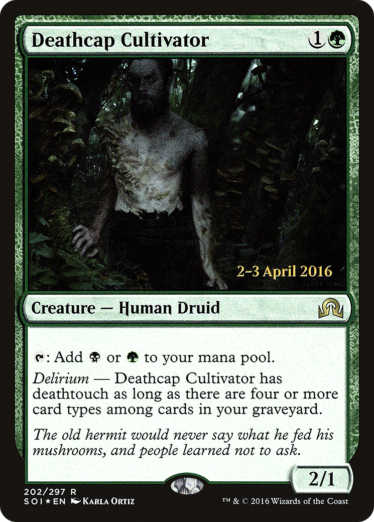 Deathcap Cultivator [Shadows over Innistrad Prerelease Promos] | Silver Goblin