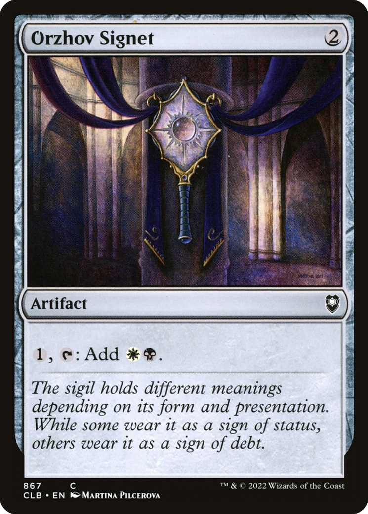 Orzhov Signet [Commander Legends: Battle for Baldur's Gate] | Silver Goblin