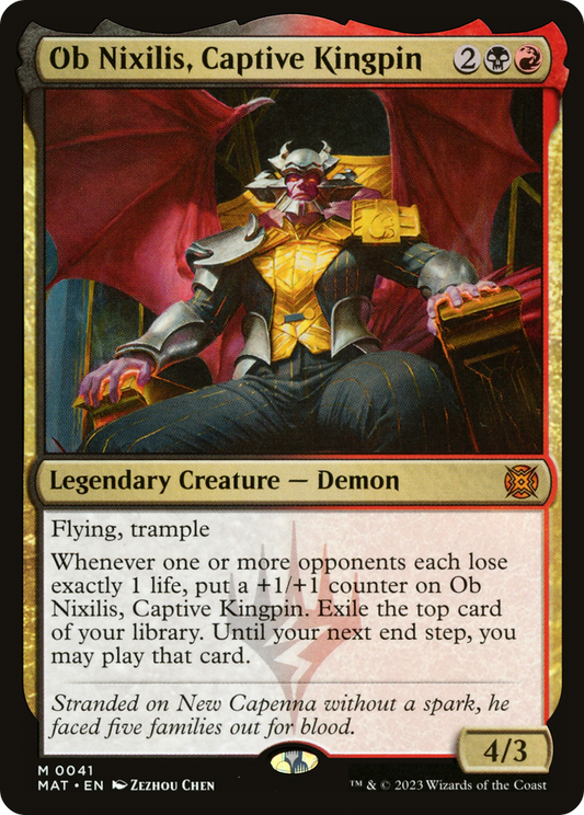 Ob Nixilis, Captive Kingpin [March of the Machine: The Aftermath] Foil