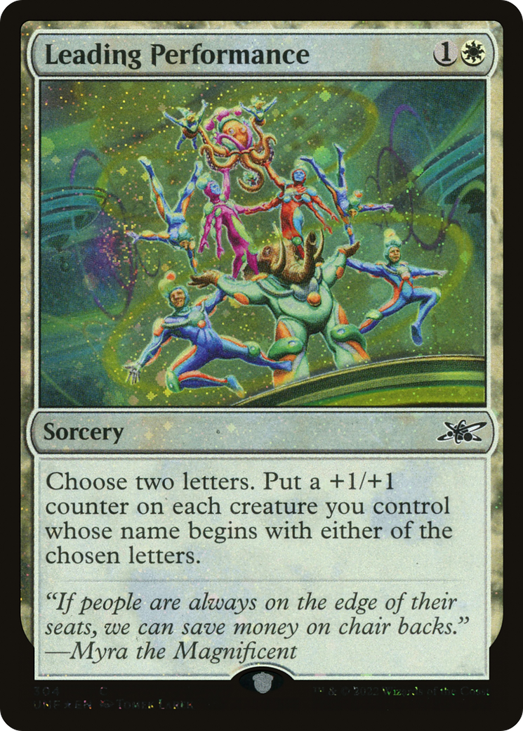 Leading Performance (Galaxy Foil) (304) Foil - Unfinity